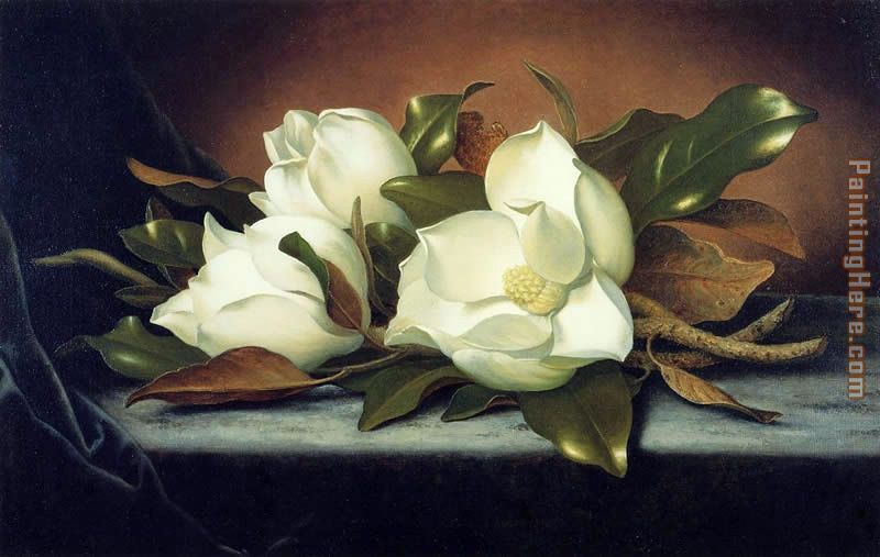 Martin Johnson Heade Giant Magnolias painting anysize 50 off Giant